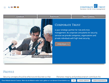Tablet Screenshot of corporate-trust.de
